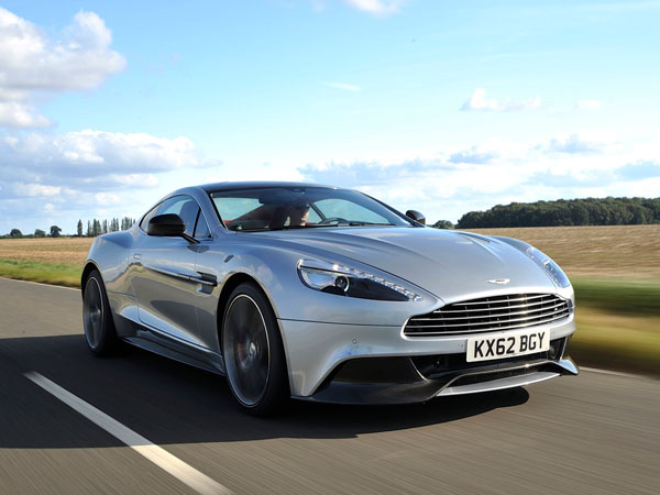 Metallic gray Aston Martin Vanquish