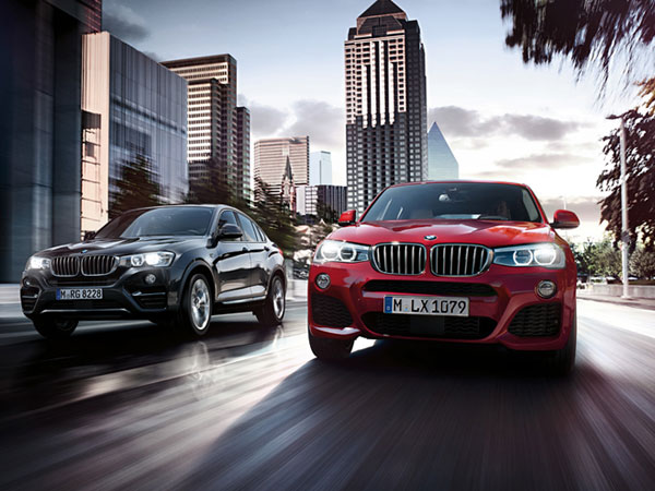 BMW X4, a SUV with striking kidney grille