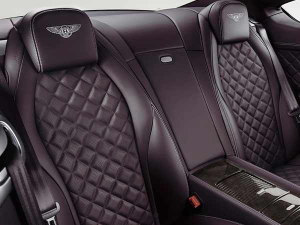 Bentley Continental Classy rear seats