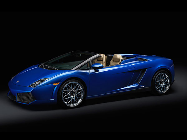 Blue Lamborghini Gallardo LP-550-2 Spyder