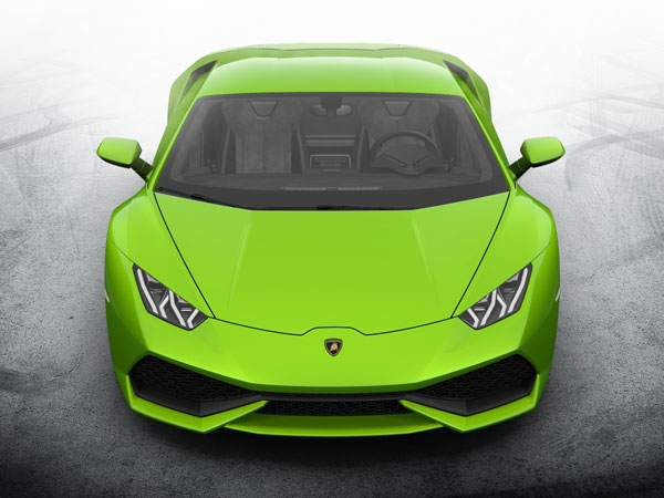 Green Lamborghini Huracan LP-610-4