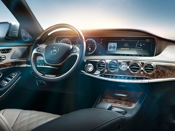 Mercedes S Class has a comfortable and luxurious interior