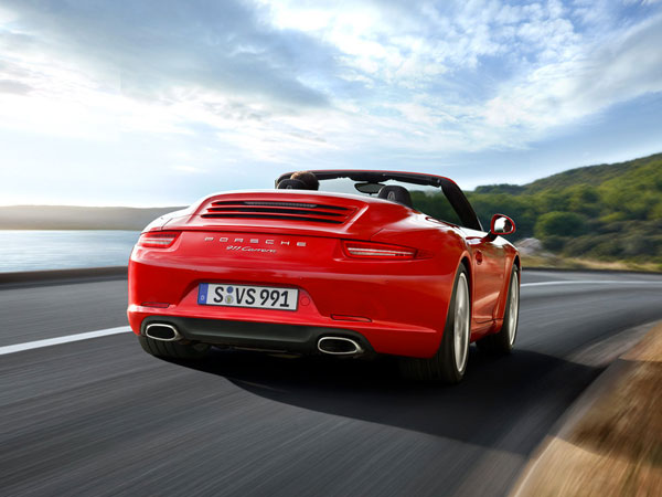 Porsche 911 Carrera, a sporty convertible car