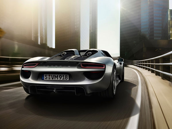 Porsche 918 Spyder, a convertible supercar