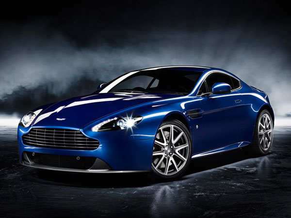 Metallic Blue Aston Martin V8 Vantage S